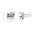 Dormer Pramet VDI Radialhalter Form B3 Überkopf - Rechts - Kurz VDI.40-B3.25.44.C Produktbild img2 S