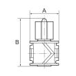 RIEGLER Kugelhahn 3/2-Wege »variobloc«, abschließbar, BG 1, G 1/4 Produktbild img2 S