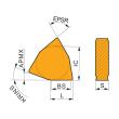 Dormer Pramet Wendeschneidplatte zum Drehschälen WNMF 201380-PM-S01:6630 Produktbild img2 S