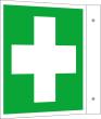 SAFETYMARKING Hinweisschild 200x200mm Aluminium Erste Hilfe Winkelschild Produktbild img1 S