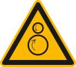Warnschild, Warnung vor gegenläufigen Rollen Produktbild img1 S