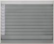 Planungstafel 1580 x 900 mm 6 Schienen, A 4 grau Produktbild img1 S