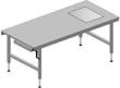 ROCHOLZ Packtisch 2000x920mm W Kurbel 710-960mm Produktbild img1 S