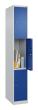 C+P Schließfachschrank Classic PLUS, 3 Fächer, 1850x300x500mm, 7035/5010 Produktbild