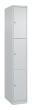 C+P Schließfachschrank Classic PLUS, 3 Fächer, 1850x300x500mm, 7035/7035 Produktbild img2 S