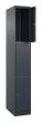 C+P Schließfachschrank Classic PLUS, 3 Fächer, 1850x300x500mm, 7016/7016 Produktbild