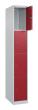 C+P Schließfachschrank Classic PLUS, 4 Fächer, 1850x300x500mm, 7035/3003 Produktbild