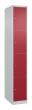 C+P Schließfachschrank Classic PLUS, 4 Fächer, 1850x300x500mm, 7035/3003 Produktbild img2 S