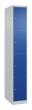 C+P Schließfachschrank Classic PLUS, 4 Fächer, 1850x300x500mm, 7035/5010 Produktbild img2 S