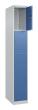 C+P Schließfachschrank Classic PLUS, 4 Fächer, 1850x300x500mm, 7035/5023 Produktbild