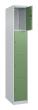 C+P Schließfachschrank Classic PLUS, 4 Fächer, 1850x300x500mm, 7035/6011 Produktbild