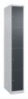 C+P Schließfachschrank Classic PLUS, 4 Fächer, 1850x300x500mm, 7035/7016 Produktbild img2 S