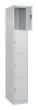 C+P Schließfachschrank Classic PLUS, 4 Fächer, 1850x300x500mm, 7035/7035 Produktbild