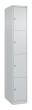 C+P Schließfachschrank Classic PLUS, 4 Fächer, 1850x300x500mm, 7035/7035 Produktbild img2 S