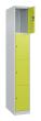 C+P Schließfachschrank Classic PLUS, 4 Fächer, 1850x300x500mm, 7035/0024 Produktbild