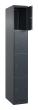 C+P Schließfachschrank Classic PLUS, 4 Fächer, 1850x300x500mm, 7016/7016 Produktbild