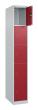 C+P Schließfachschrank Classic PLUS, 5 Fächer, 1850x300x500mm, 7035/3003 Produktbild