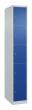 C+P Schließfachschrank Classic PLUS, 5 Fächer, 1850x300x500mm, 7035/5010 Produktbild img2 S
