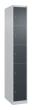 C+P Schließfachschrank Classic PLUS, 5 Fächer, 1850x300x500mm, 7035/7016 Produktbild img2 S