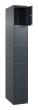 C+P Schließfachschrank Classic PLUS, 5 Fächer, 1850x300x500mm, 7016/7016 Produktbild