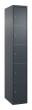 C+P Schließfachschrank Classic PLUS, 5 Fächer, 1850x300x500mm, 7016/7016 Produktbild img2 S