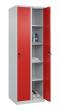 C+P Wäsche-Spind Classic PLUS, 2 Abteile, 1850x600x500mm, 7035/3020 Produktbild