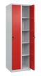 C+P Wäsche-Spind Classic PLUS, 2 Abteile, 1850x600x500mm, 7035/3020 Produktbild img2 S