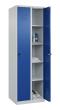 C+P Wäsche-Spind Classic PLUS, 2 Abteile, 1850x600x500mm, 7035/5010 Produktbild
