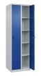 C+P Wäsche-Spind Classic PLUS, 2 Abteile, 1850x600x500mm, 7035/5010 Produktbild img2 S