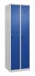 C+P Wäsche-Spind Classic PLUS, 2 Abteile, 1850x600x500mm, 7035/5010 Produktbild img3 S