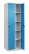 C+P Wäsche-Spind Classic PLUS, 2 Abteile, 1850x600x500mm, 7035/5012 Produktbild