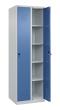 C+P Wäsche-Spind Classic PLUS, 2 Abteile, 1850x600x500mm, 7035/5023 Produktbild