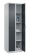 C+P Wäsche-Spind Classic PLUS, 2 Abteile, 1850x600x500mm, 7035/7016 Produktbild