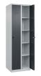 C+P Wäsche-Spind Classic PLUS, 2 Abteile, 1850x600x500mm, 7035/7016 Produktbild img2 S