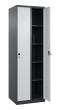 C+P Wäsche-Spind Classic PLUS, 2 Abteile, 1850x600x500mm, 7016/7016 Produktbild