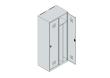 C+P Spind Classic PLUS, 2 Abteile, 1850x800x500mm, 7035/0024 Produktbild img5 S