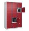 C+P Schließfachschrank Classic PLUS, 15 Fächer, 1850x1200x500mm, 7035/3003 Produktbild