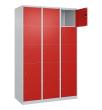 C+P Schließfachschrank Classic PLUS, 15 Fächer, 1850x1200x500mm, 7035/3020 Produktbild img2 S