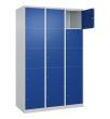 C+P Schließfachschrank Classic PLUS, 15 Fächer, 1850x1200x500mm, 7035/5010 Produktbild img2 S