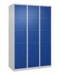 C+P Schließfachschrank Classic PLUS, 15 Fächer, 1850x1200x500mm, 7035/5010 Produktbild img3 S