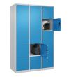 C+P Schließfachschrank Classic PLUS, 15 Fächer, 1850x1200x500mm, 7035/5012 Produktbild