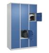 C+P Schließfachschrank Classic PLUS, 15 Fächer, 1850x1200x500mm, 7035/5023 Produktbild