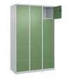 C+P Schließfachschrank Classic PLUS, 15 Fächer, 1850x1200x500mm, 7035/6011 Produktbild img2 S