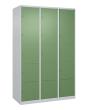 C+P Schließfachschrank Classic PLUS, 15 Fächer, 1850x1200x500mm, 7035/6011 Produktbild img3 S