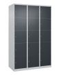 C+P Schließfachschrank Classic PLUS, 15 Fächer, 1850x1200x500mm, 7035/7016 Produktbild img3 S