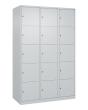 C+P Schließfachschrank Classic PLUS, 15 Fächer, 1850x1200x500mm, 7035/7035 Produktbild img3 S