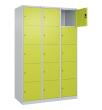 C+P Schließfachschrank Classic PLUS, 15 Fächer, 1850x1200x500mm, 7035/0024 Produktbild img2 S