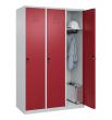 C+P Spind Classic PLUS, 3 Abteile, 1850x1200x500mm, 7035/3003 Produktbild