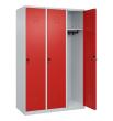 C+P Spind Classic PLUS, 3 Abteile, 1850x1200x500mm, 7035/3020 Produktbild img2 S