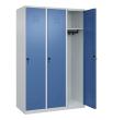 C+P Spind Classic PLUS, 3 Abteile, 1850x1200x500mm, 7035/5023 Produktbild img2 S